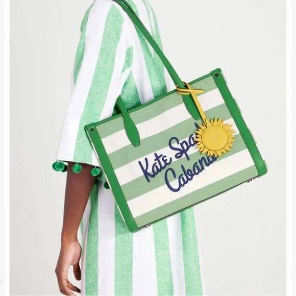 kate spade Handbags - Kate Spade Cabana Canvas Market Medium Tote